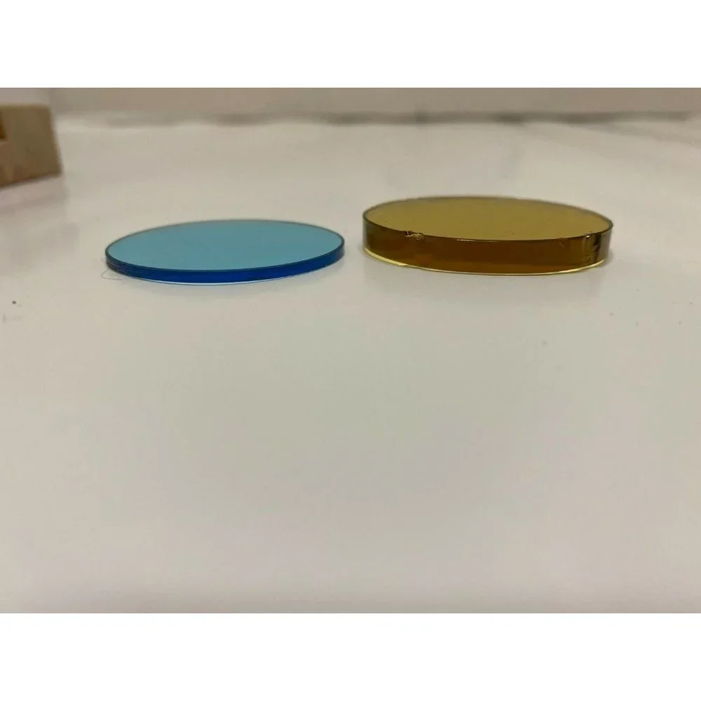 Vintage Kodak Camera Lens Filters Blue & Yellow 1.5